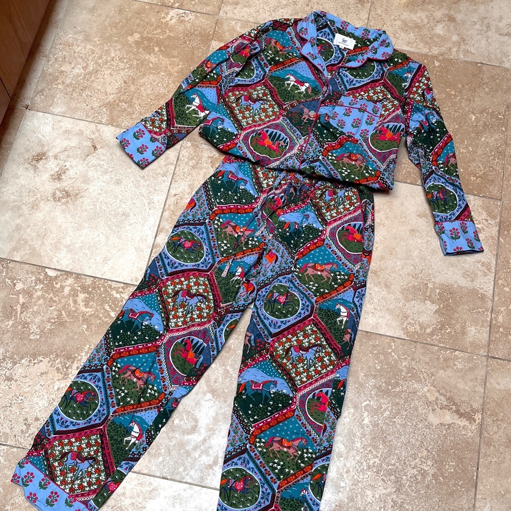 Printfresh Long PJ Set in High Horse